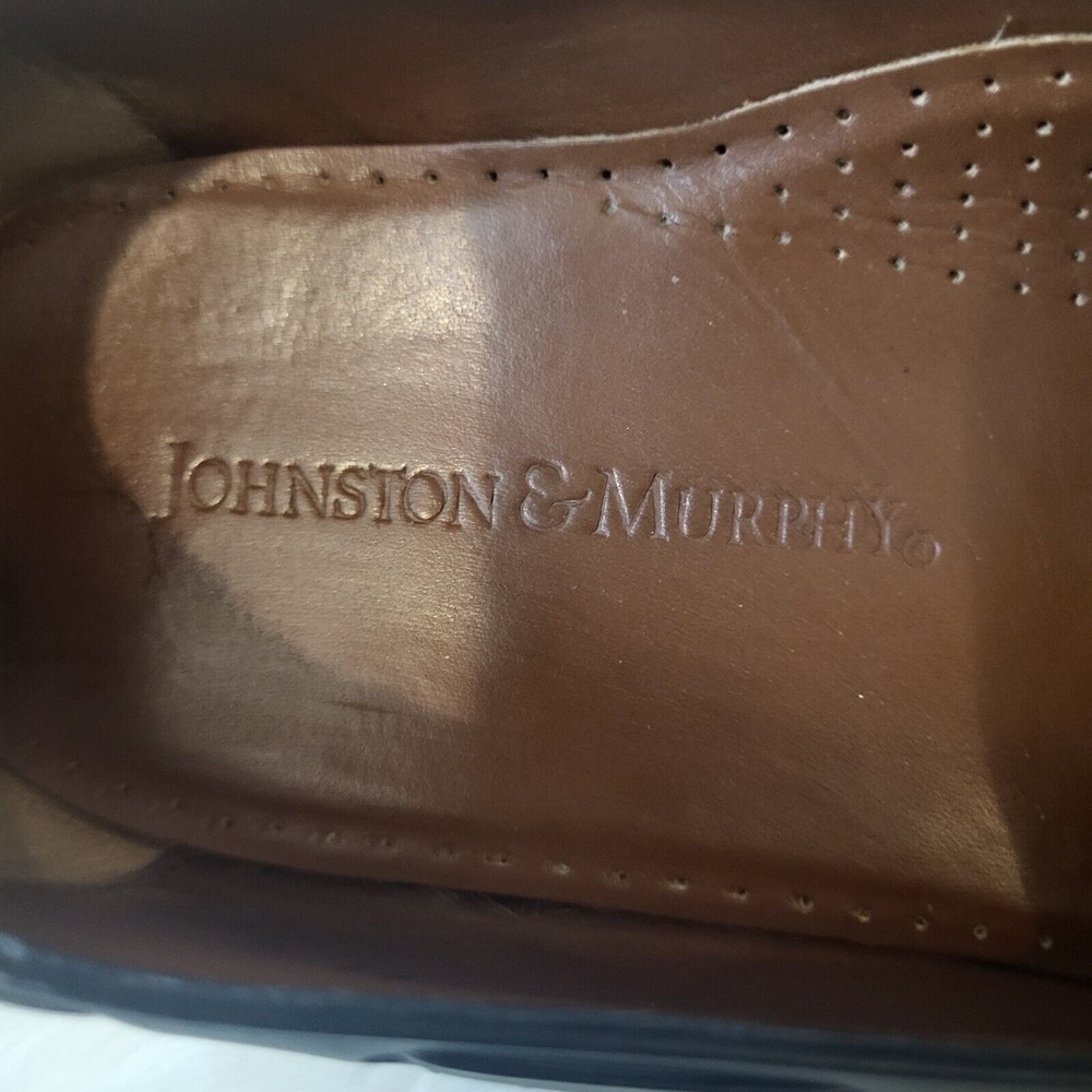 Johnston & Murphy Black Slip On Designer Style, Tassel Loafers‎ Shoes Mens Sz 11 - Picture 2 of 7